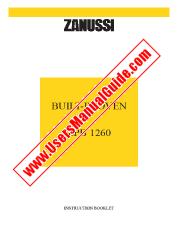 View ZPB1260X pdf Instruction Manual - Product Number Code:949711743