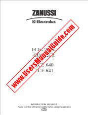 Voir ZCE640W pdf Mode d'emploi - Nombre Code produit: 947760277