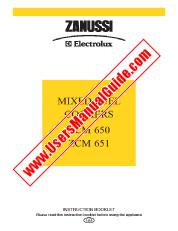 Visualizza ZCM650W pdf Manuale di istruzioni - Codice prodotto:947805013