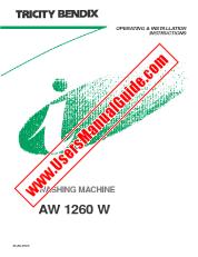 Visualizza AW1260W pdf Manuale di istruzioni - Codice prodotto:914791286