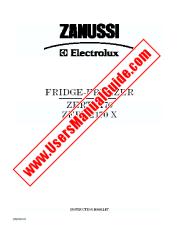 Ver ZERT2170X pdf Manual de instrucciones - Código de número de producto: 925991017