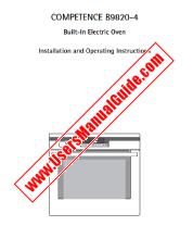 Ver B9820-4-M pdf Manual de instrucciones - Código de número de producto: 941047132
