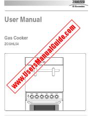 Ver ZCGHL54WN pdf Manual de instrucciones - Código de número de producto: 943205065