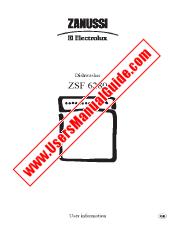 Ver ZSF6280 pdf Manual de instrucciones - Código de número de producto: 911232748