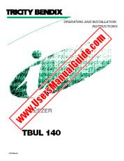 Voir TBUL140 pdf Mode d'emploi - Nombre Code produit: 923734687