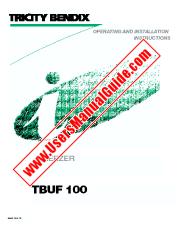 Voir TBUF100 pdf Mode d'emploi - Nombre Code produit: 922822684