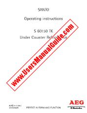 Ver S60150TK pdf Manual de instrucciones - Código de número de producto: 933012307