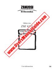 Ver ZSF6171 pdf Manual de instrucciones - Código de número de producto: 911232749