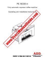 Vezi PE9038A pdf Manual de utilizare - Numar Cod produs: 947727051